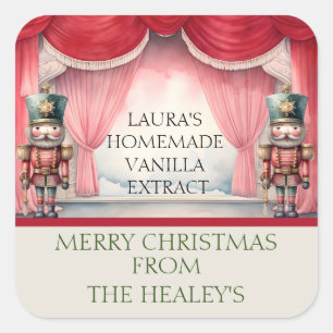 Nutcracker labels for HOMEMADE VANILLA EXTRACT