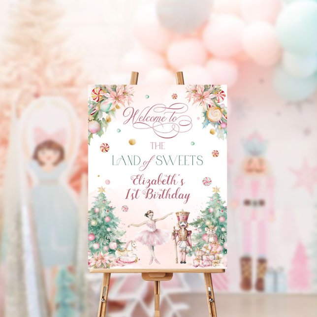 Nutcracker Land Of Sweet Birthday Party Welcome Foam Board (Creator Uploaded)