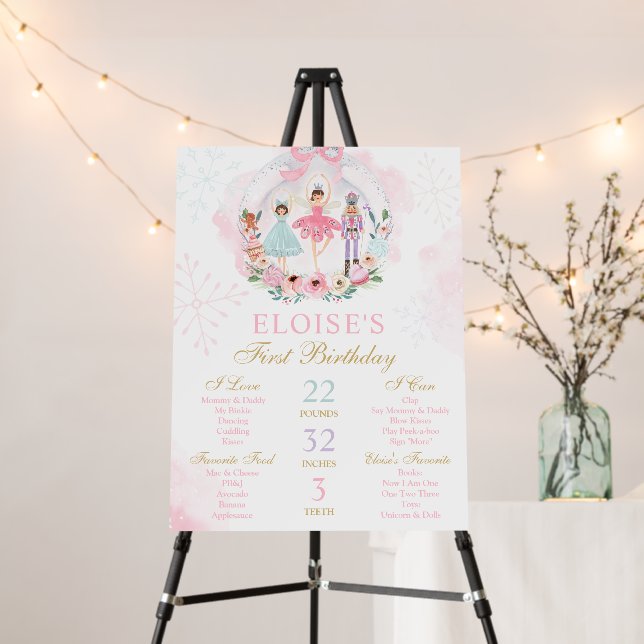 Nutcracker Land Of Sweets Birthday Milestone Foam Board (In Situ (Stand))
