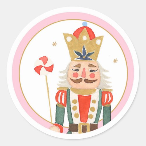 Nutcracker Land of Sweets Girl Birthday Cupcake Classic Round Sticker