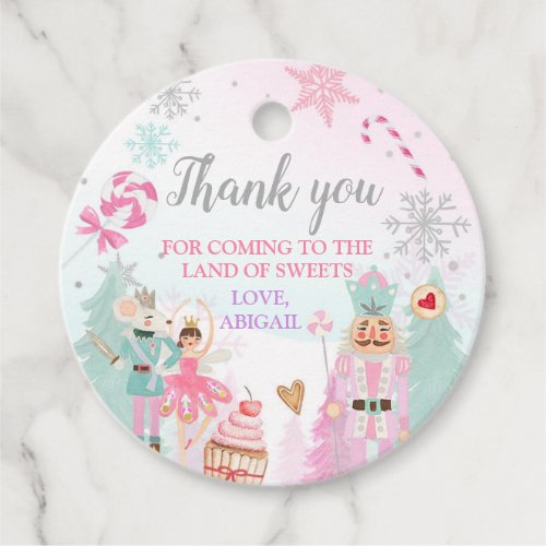 Nutcracker Land of Sweets Girl Birthday Gift Favor Favor Tags