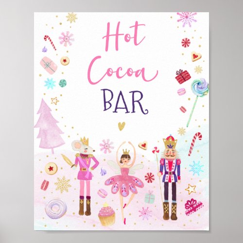 Nutcracker Land of Sweets Hot Cocoa Bar Sign