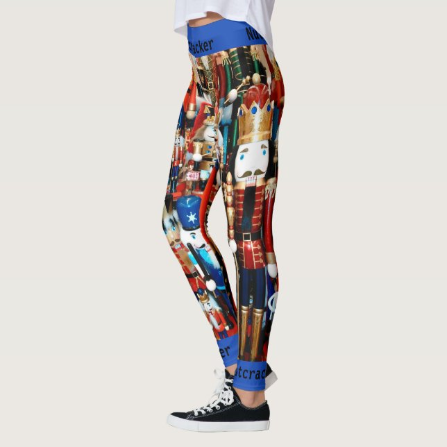 Nutcracker Leggings Christmas Running Tights (Left)