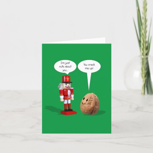 Nutcracker Love Pun Christmas Holiday Card