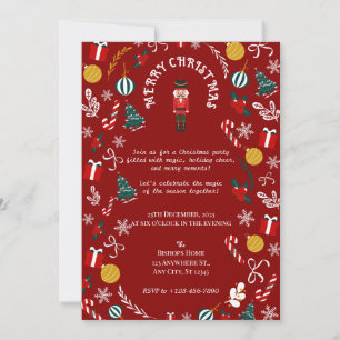 Nutcracker Magic Christmas Party Invitation