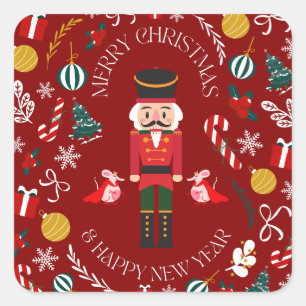 Nutcracker Magic Square Sticker