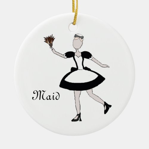 Nutcracker Maid Keepsake Ornament