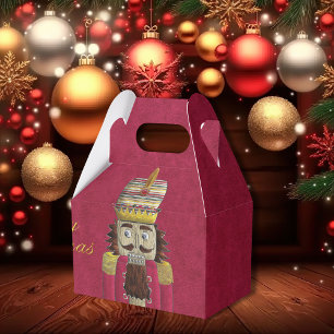 Nutcracker Merry Christmas Favor Boxes