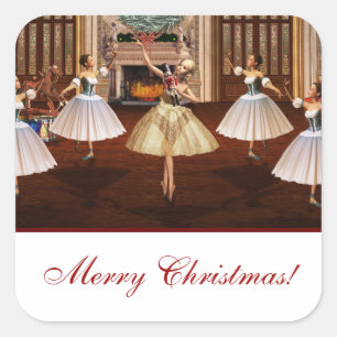 Nutcracker Merry Christmas Gift Stickers