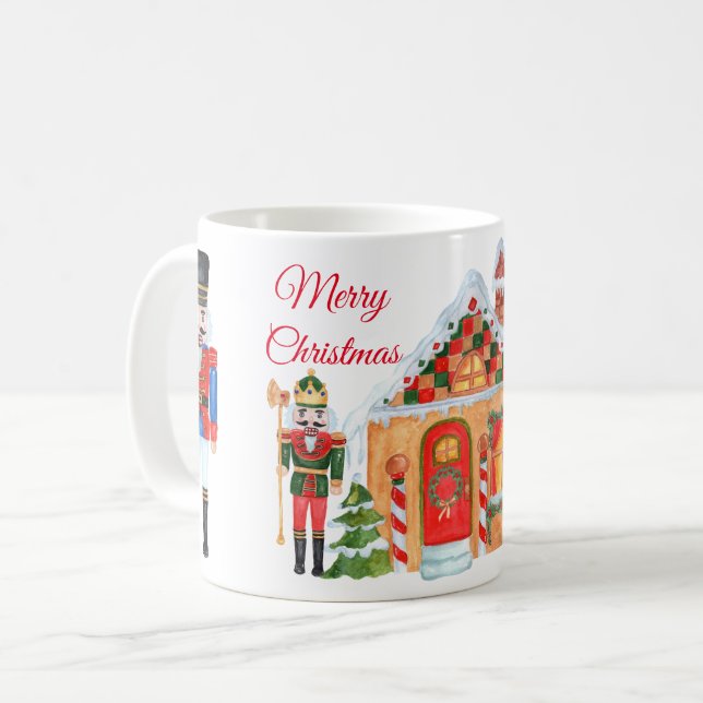 Nutcracker Merry Christmas Mug (Front Left)