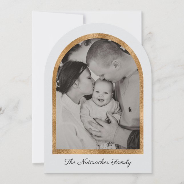 Nutcracker Merry Christmas Photo Greeting Card (Front)