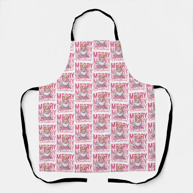 Nutcracker Merry Christmas Pinky Ballet Soldier  Apron (Front)
