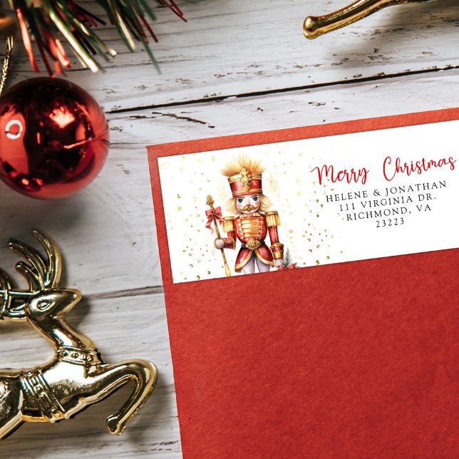 Nutcracker Merry Christmas Return Address Label (Nutcracker Merry Christmas Return Address Label
)