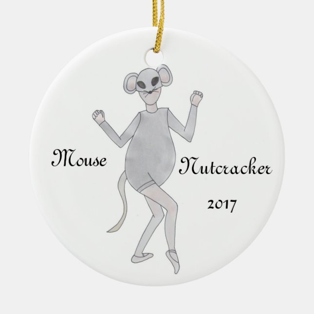 Nutcracker Mouse Keepsake Premium Ornament (Front)