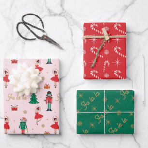 Nutcracker Mouse King Ballet Christmas Wrapping Pa Wrapping Paper Sheets
