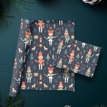 Nutcracker Navy Blue Festive Christmas Wrapping Paper<br><div class="desc">Wrap your presents in style with our Modern and Trendy Nutcracker Navy Blue Festive Christmas Wrapping Paper. Embrace the spirit of the season with this contemporary Nutcracker Christmas Navy Blue pattern that is both elegant and fashionable. Elevate your gift-giving game and make a lasting impression under the tree. This wrapping...</div>