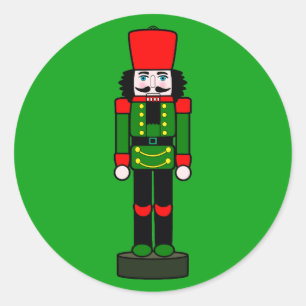 Nutcracker on Duty Classic Round Sticker