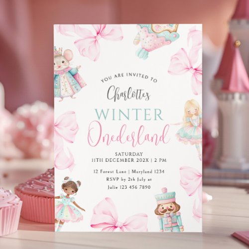 Nutcracker Onederland Girl First Birthday