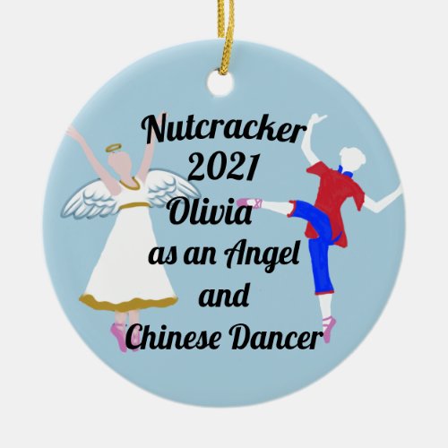 Nutcracker Ornament _ Angel and Chinese