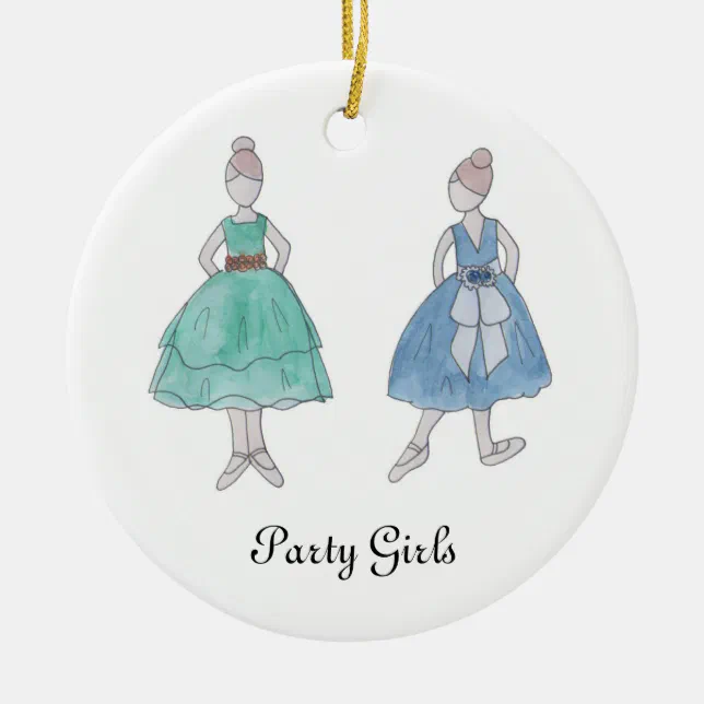 Nutcracker Party Girls Keepsake Ornament Zazzle