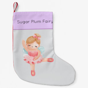 Nutcracker Pastel Sugar Plum Fairy Small Christmas Stocking