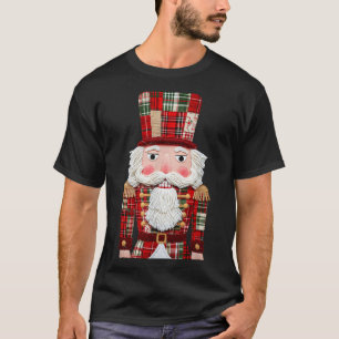 Nutcracker Patchwork Merry Christmas Pajamas Men W T-Shirt