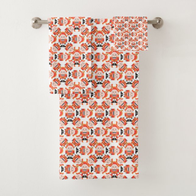 Nutcracker pattern Towel (Insitu)