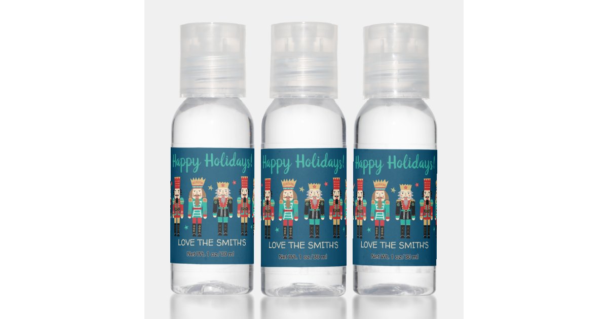 Cute Watercolor Nutcrackers Water Bottle by CharmWorthy Designs