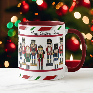 Nutcracker Personalize Name and Christmas Greeting Mug