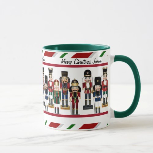 Nutcracker Personalize Name and Christmas Greeting Mug