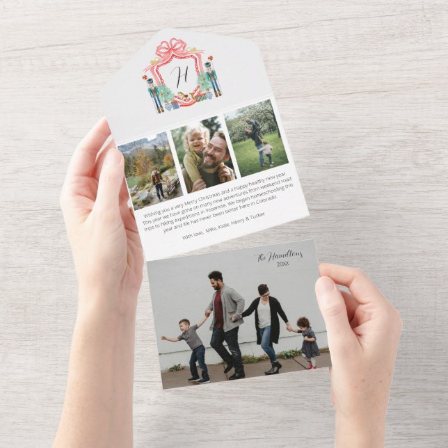 Nutcracker Photo Tri-fold All in One Card  (Tearaway)