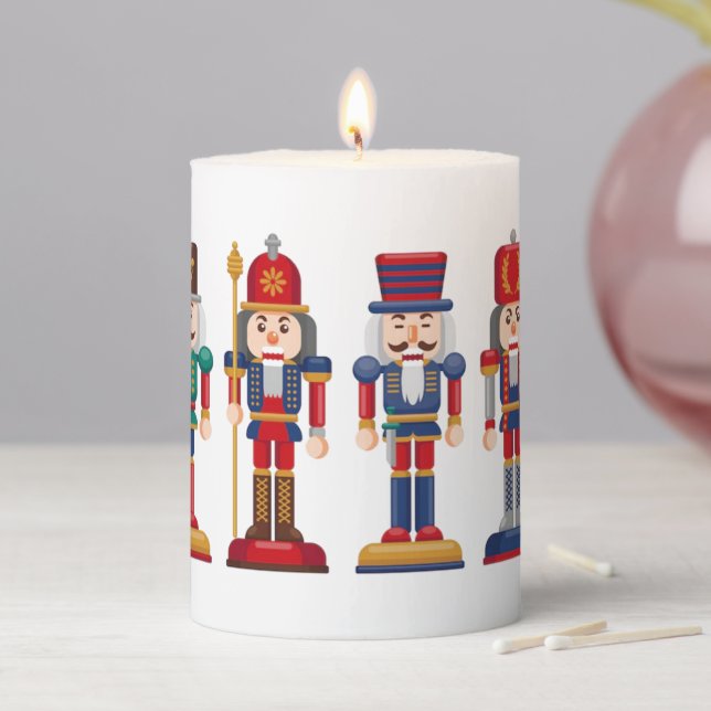 Nutcracker Pillar Candle (In Situ)