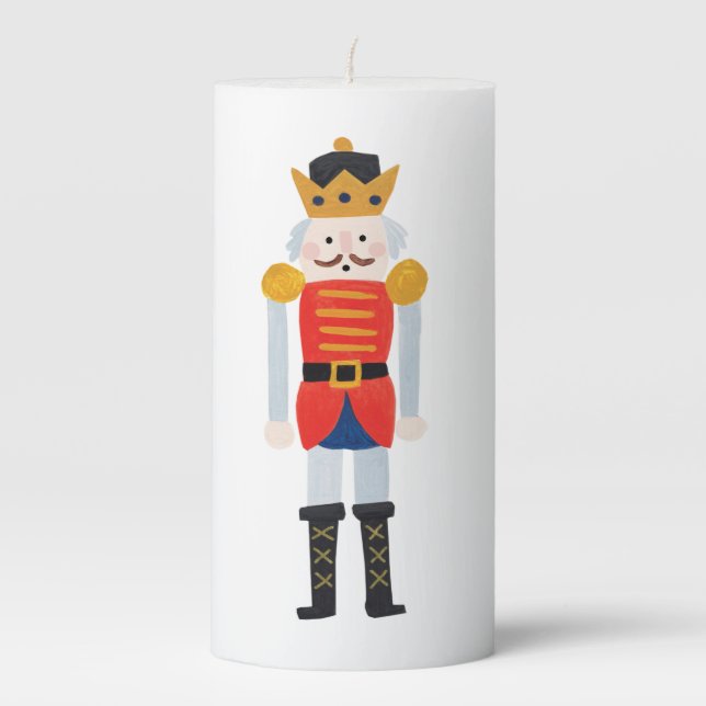 Nutcracker Pillar Candle (Front)
