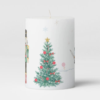 Nutcracker Pillar Candle