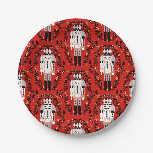 Nutcracker Prince Christmas Paper Plates