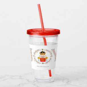 Nutcracker Prince Holiday Photo Acrylic Tumbler