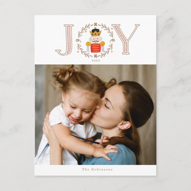 Nutcracker Prince Holiday Photo Cards (Front)