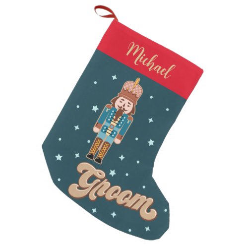 Nutcracker Princess Fairy Bride Groom Small Christmas Stocking