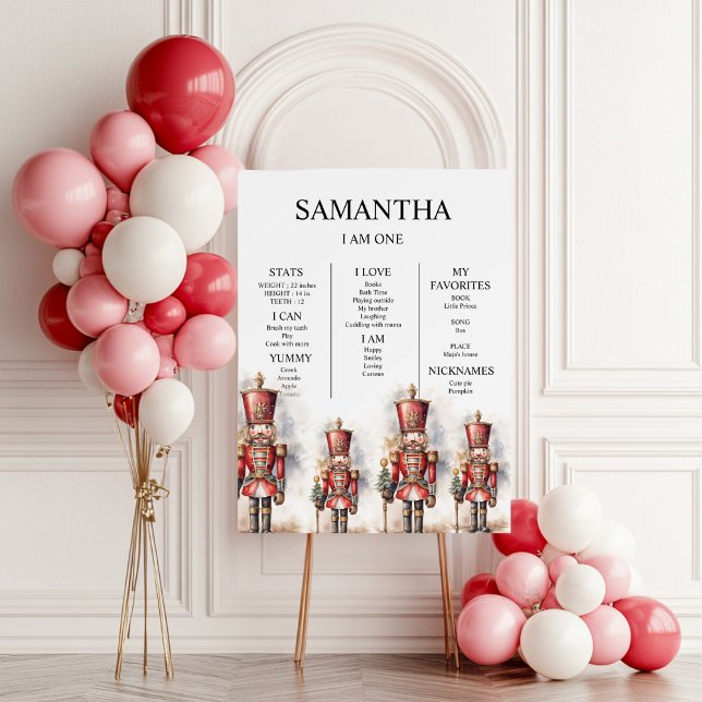  Nutcracker Red Magical Birthday "I Am One" Foam  Foam Board (Creator Uploaded)