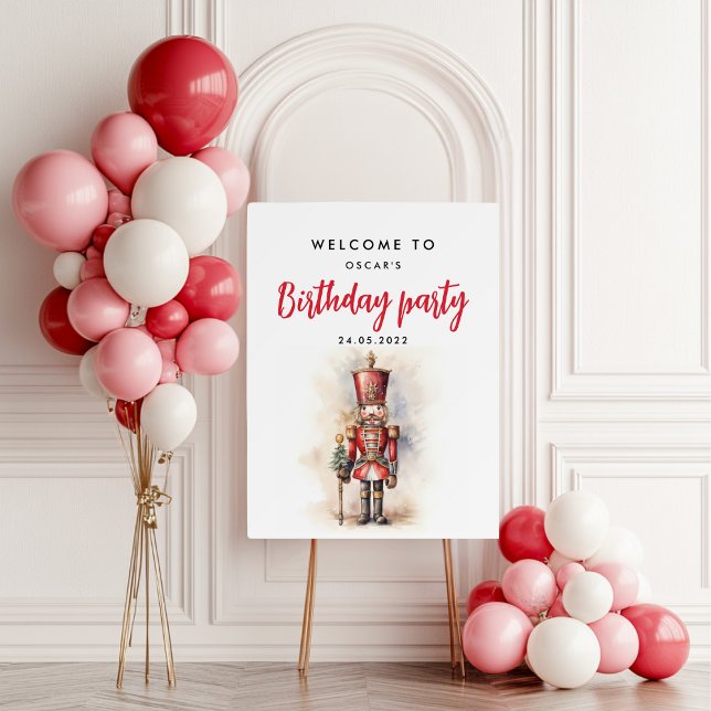 Nutcracker Red Magical Birthday Welcome  Foam Board (Creator Uploaded)