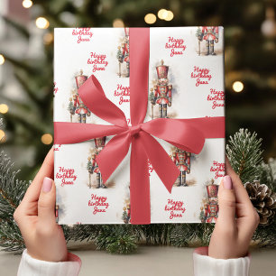 Nutcracker Red Magical Birthday Wrapping Paper