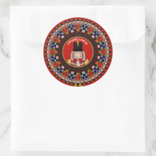 Nutcracker Ring-Photo-Stickers Classic Round Stick Sticker