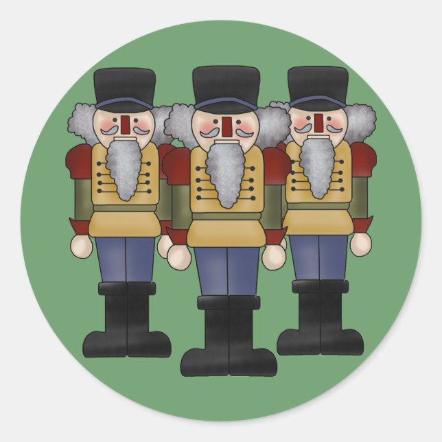 Nutcracker Round Stickers (Front)