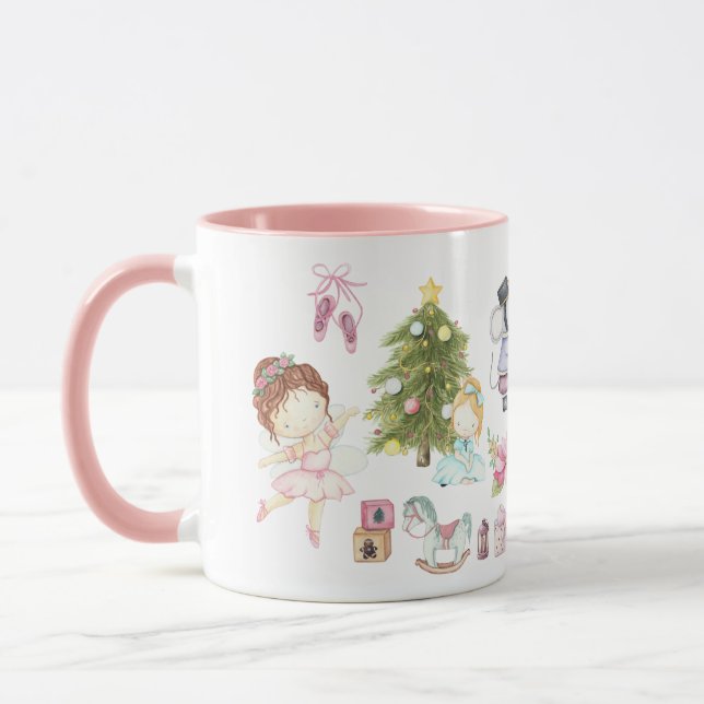 Nutcracker Scene Christmas Mug (Left)