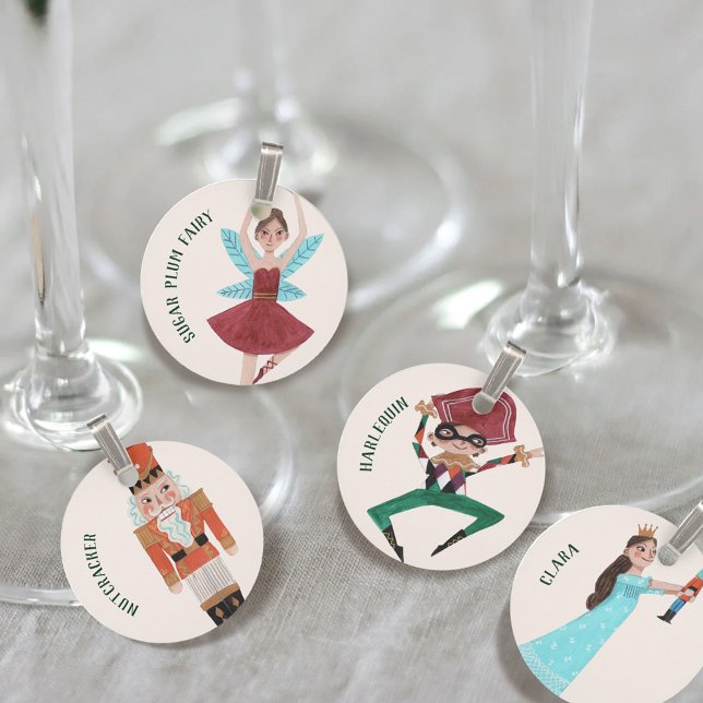 Nutcracker SET 2 | Christmas Holiday | Wine Charm (Nutcracker SET 2 | Christmas Holiday | Wine Charm)
