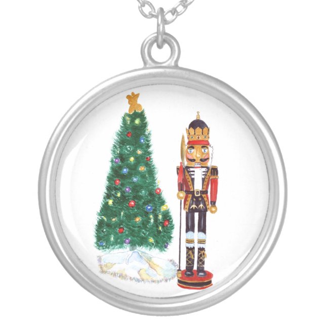 Nutcracker Silver Plated Necklace (Front)