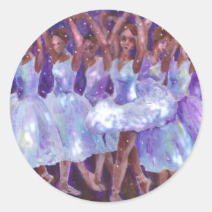 Nutcracker Snow Queen Classic Round Sticker