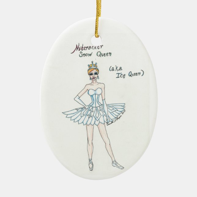 Nutcracker Snow Queen Ornament (Front)