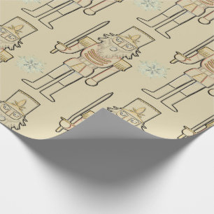Nutcracker Snowflakes Wrapping Paper