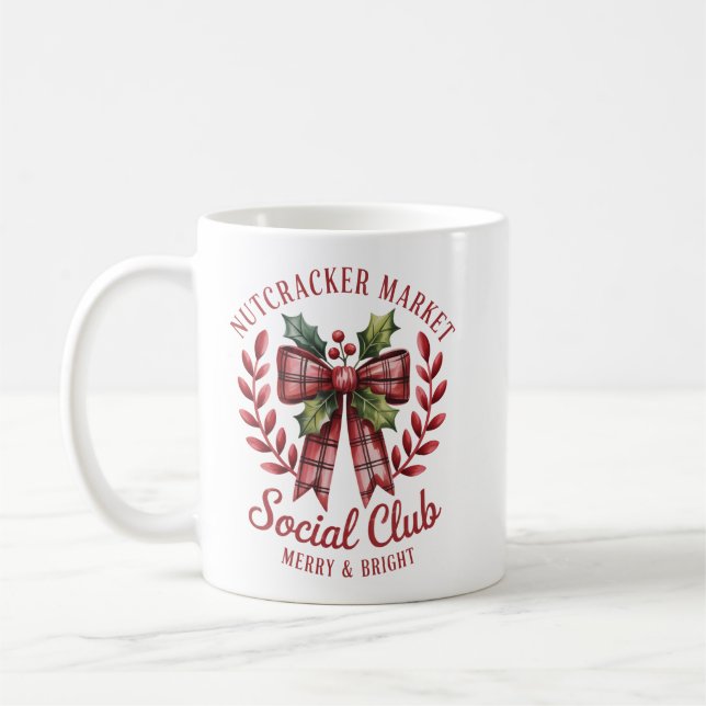 Nutcracker Social Club Shopping Market Group  Coffee Mug (Left)
